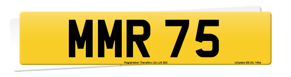 Registration number MMR 75